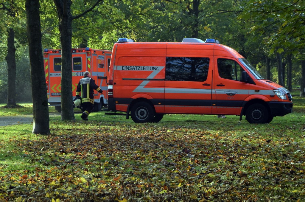 Feuer 1 brannten 3 Lauben Koeln Fuehlingen Kriegerhofstr P099.JPG - Miklos Laubert